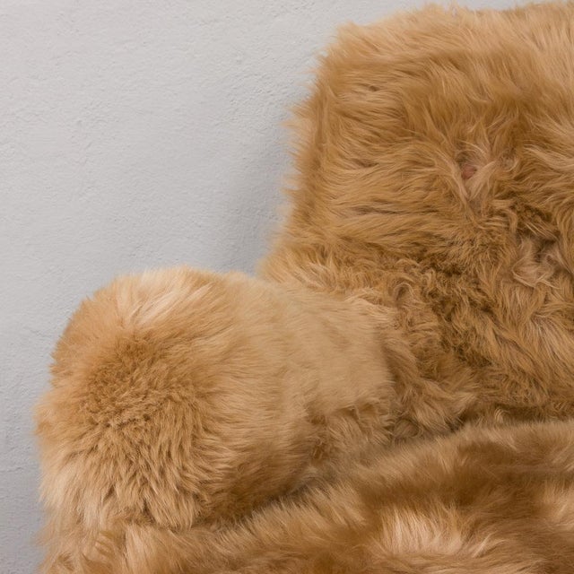 Three-Seater Sofa in Long Sheepskin by Peter Hvidt & Orla Mølgaard-Nielsen for Fritz Hansen For Sale - Image 10 of 12