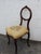 Late 19th Century Victorian Late 1800s Carved Tapestry Small Accent Side Chairs a Pair 6379 For Sale - Image 5 of 12