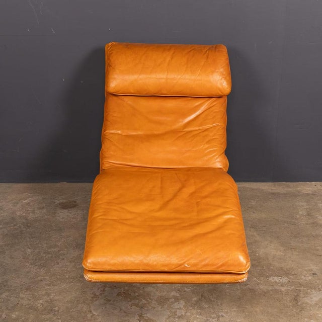 Italian Leather Periplo Chaise Longue by Tarcisio Colzani for Mobil Girgi, 1970s For Sale - Image 4 of 18