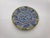 1990s Hand-Painted Geometric Blue Design Decorative Plate by Bristow Potteries Malta For Sale - Image 4 of 6