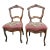 Late 19th Century American Victorian Needlepoint Parlor Side Chairs- a Pair For Sale