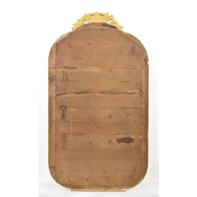 Louis Philippe Rectangular Gold Leaf Wall Mirror, 1870s For Sale - Image 10 of 11