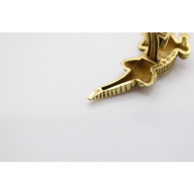 1980s Kieselstein-Cord Alligator Cufflinks, A Pair For Sale - Image 9 of 12