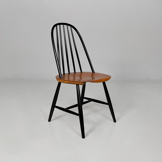 Swedish mid-century modern teak chairs by Haga Fors, 1950s Set of chairs made entirely of wood. The backrest is high and...