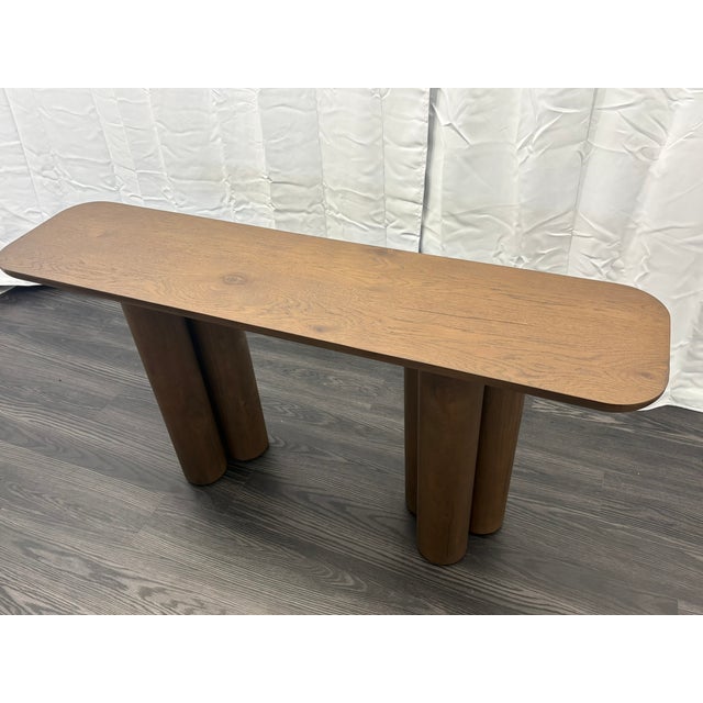 Restoration Hardware Rh Oslo Cylinder Console Table — 60" For Sale - Image 4 of 18