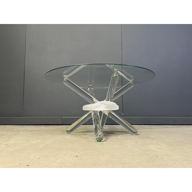 Murano Glass Arlequin Coffee Table attributed to Maurice Barilone, 1980s For Sale - Image 13 of 14