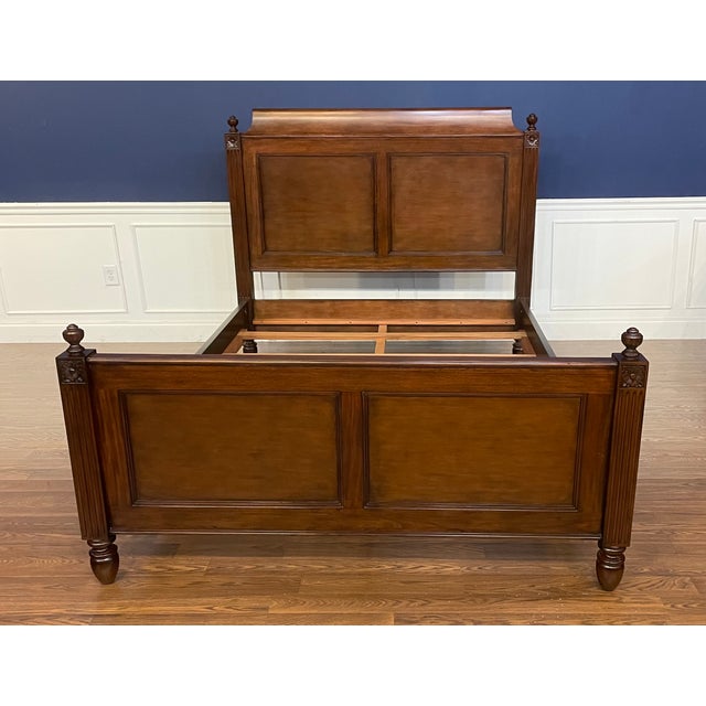 2020s Louis XVI Queen Size Bed by Leighton Hall - Showroom Sample For Sale - Image 5 of 8
