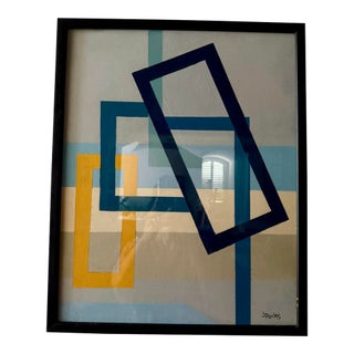 Original Contemporary Geometric Painting For Sale