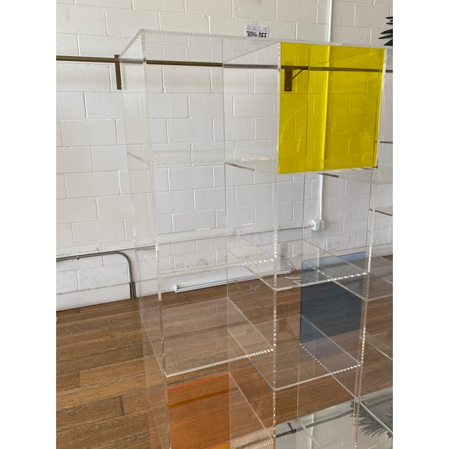 20th Century Plexiglass Shelf Unit Chairish