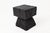 Black Sculptural Hardwood Side Table by Logniture For Sale - Image 8 of 10