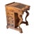 Antique Victorian Burl Walnut Wood and Leather Davenport Writing Table Secretary Desk For Sale