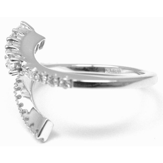 Contemporary Damiani EDEN 18k White Gold Diamond Band Ring, size 7 For Sale - Image 3 of 9