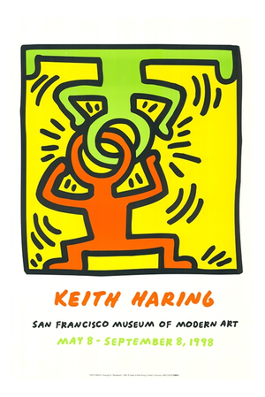 Keith Haring at San Fransisco Museum of Art Exhibition Poster, 1988