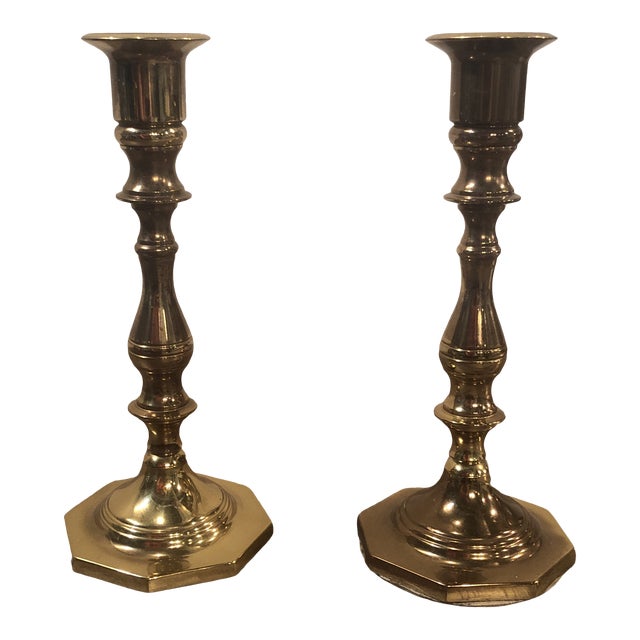 Vintage Baldwin Brass Candlesticks Set of 2 Chairish