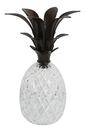 Crystal and Bronze Lidded Pineapple