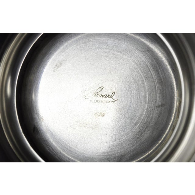 Vintage Leonard Silver Plated Trophy Cup Champagne Chiller Ice Bucket Engraved For Sale - Image 13 of 16