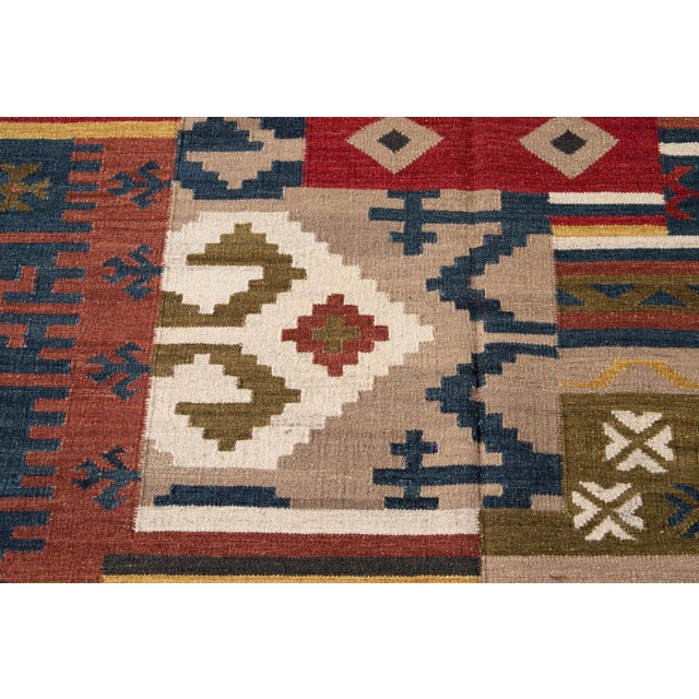 Textile 21st Century Modern Kilim Rug 8 '5'' X 9' 10'' For Sale - Image 7 of 12