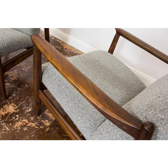 Mid-Century Modern High Back Lounge Chairs by Edmund Homa, Poland, 1960s, Set of 2 For Sale - Image 16 of 17