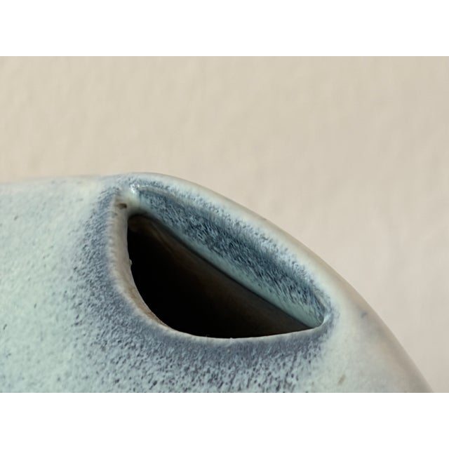 Organically Shaped Ceramic Solifleur Vase, France, 1970s For Sale - Image 12 of 18
