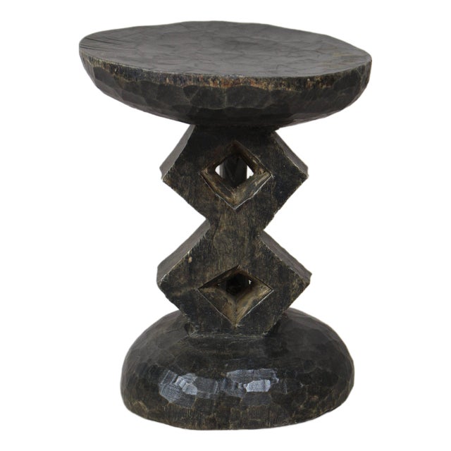 Tonga Stool in Wood For Sale