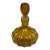 Vintage Diamond Star Amber Ribbed Glass Decanter For Sale