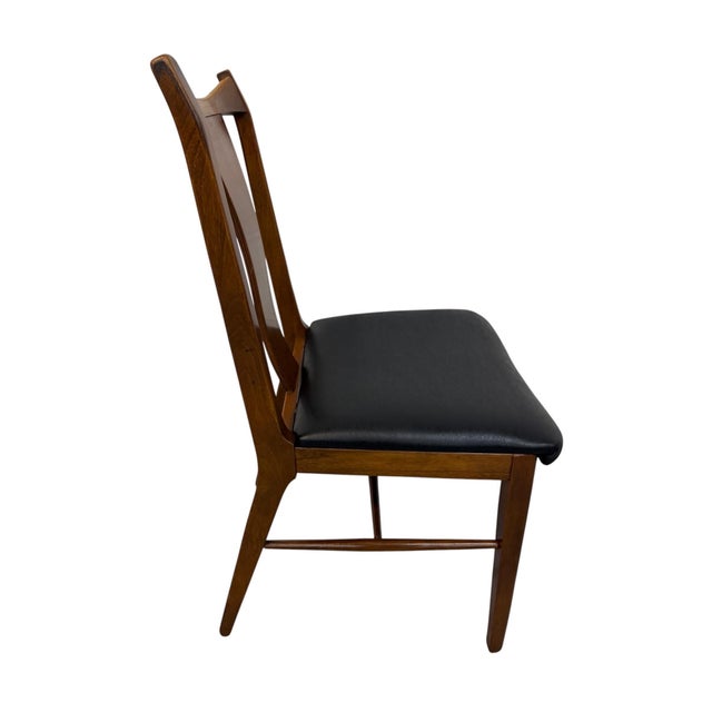 Mid-Century Modern Walnut Dining Chairs - Set of 6 For Sale In Philadelphia - Image 6 of 7