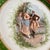 Ceramic Antique Vienna Cabinet Plate Features Courting Couple For Sale - Image 7 of 10