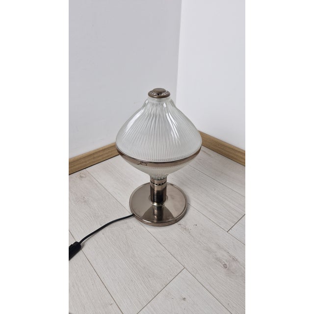 Polinnia Table Lamp in Burnished Brass with Crystal Diffuser by BBPR for Artemide, 1964 For Sale - Image 12 of 13