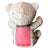 French Hermes Plumes Vintage Silk Scarf Tender Teddy Bear For Sale - Image 3 of 3