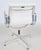 An icon of 20th-century modern design in an especially crisp white-and-polished-aluminum combination. Authentic Charles...