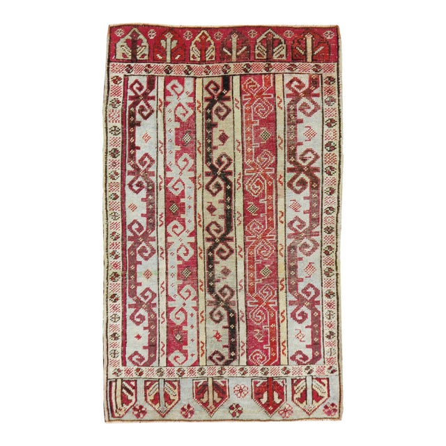 Galerie Shabab Collection Early 20th Century Turkish Ghiordes Throw Rug For Sale