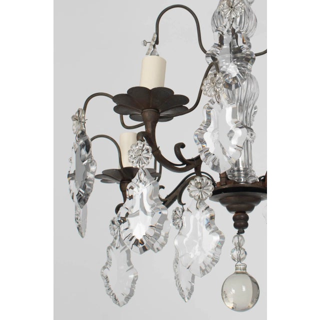 French Louis XV Style Crystal Chandelier For Sale - Image 14 of 16