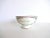 An antique French cafe au lait / chocolate / children's breakfast bowl. White porcelain with red border and top and base,...