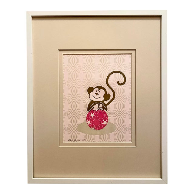 Whimsical Letterpress Signed + Framed Original Art For Sale - Image 4 of 9