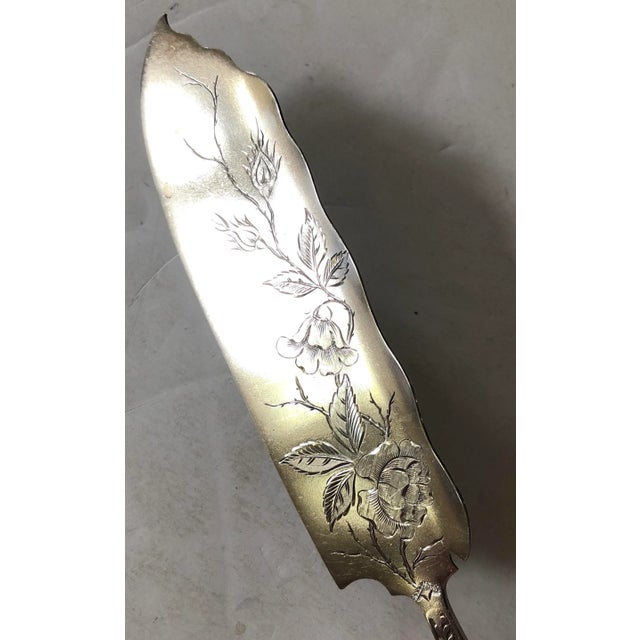 English Sterling Fish Server For Sale - Image 3 of 6