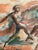 Mid-Century Modern George Chavatel Dancing Nude Male Figures Watercolor For Sale - Image 3 of 6