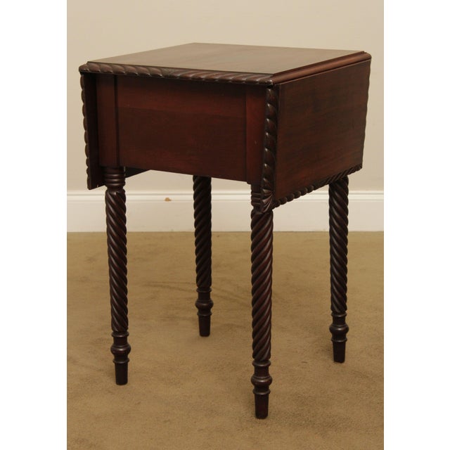 Antique Federal Mahogany Drop Leaf Sewing Table Chairish