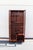 Wood Vintage Asian-Inspired Rosewood Display Cabinet / Curio With Glass Doors and Brass Hardware For Sale - Image 7 of 18
