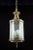 Traditional 1940s Federal Bronze Clear Pebbled Glass Hanging Lantern For Sale - Image 3 of 11