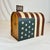 Mid 20th Century Mid-Century Americana Boho Chic Arts & Crafts Tole Painted Flag Mail Box Holiday Accent - 4th of July For Sale - Image 5 of 10