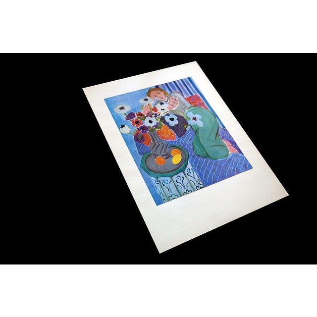 1940s Henri Matisse Limited Edition Signed “Blue Odalisque" Lithograph W/Frame For Sale - Image 5 of 8