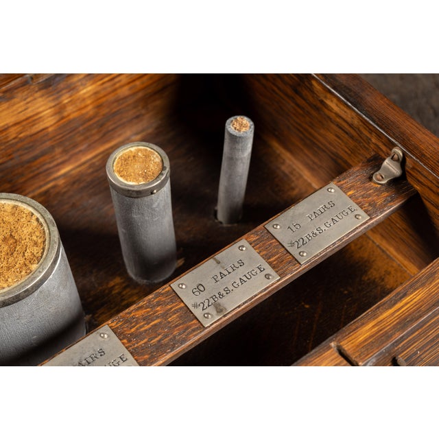 Wood 19th Century Electrical Cable Gauge Salesman Sample For Sale - Image 7 of 10