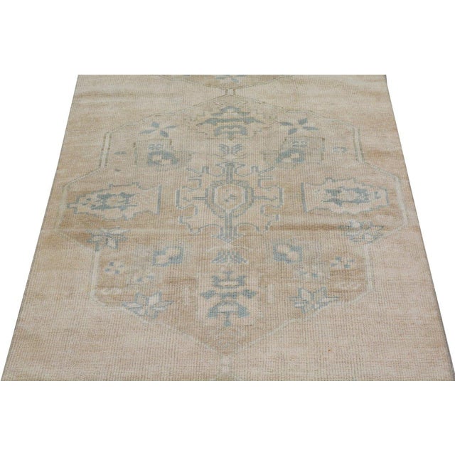 Turkish Vintage Turkish Anatolian Hand Knotted Wool Rug, 3'x12'2'' For Sale - Image 3 of 4