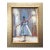 Ballerina Painting Original Impressionist Oil Blue Dancer by Valeriya Serova, Framed For Sale