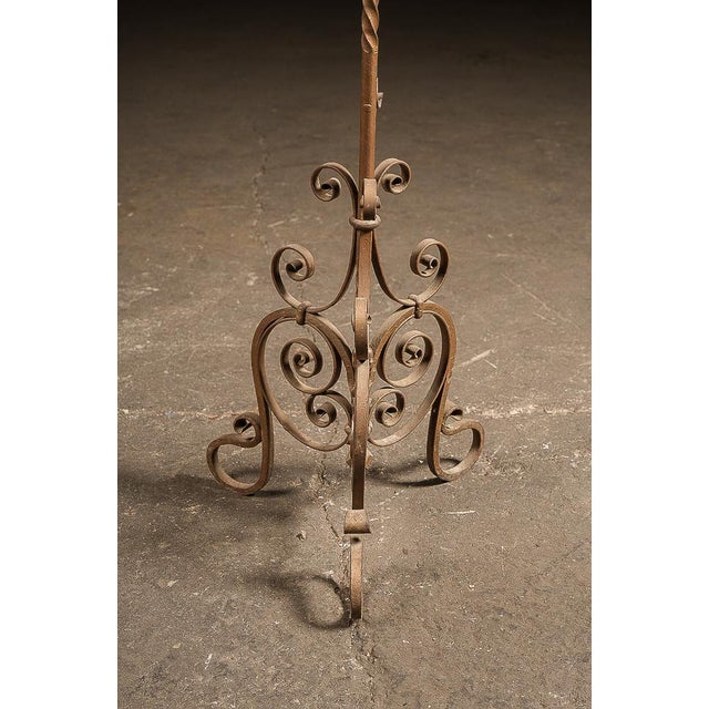 Late 19th Century Gothic Revival Wrought Iron Jardinière Stand For Sale In Chicago - Image 6 of 7