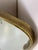 Metal Vintage Brass-Edged Mirror in the style of Giò Ponti, 1950s For Sale - Image 7 of 11