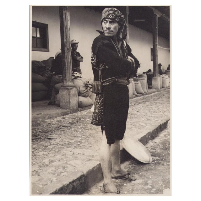 Hanna Seidel, Guatemalan Man, Black and White Photograph, 1960s For Sale