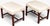 English Vintage Southwood Chippendale Style Mahogany Stools - A Pair For Sale - Image 3 of 10