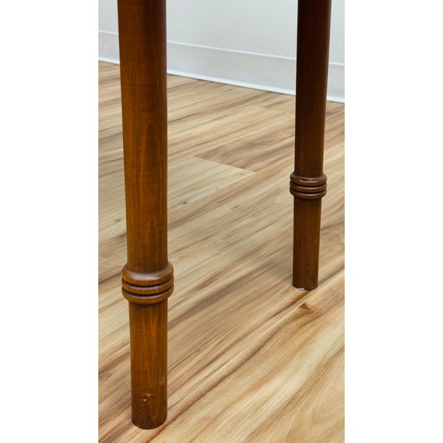 Vintage Turned Wood Drop Leaf Table For Sale - Image 18 of 18