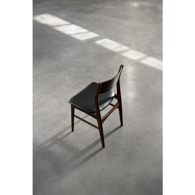 Mid-Century Scandinavian Modern Dining Chairs in Beech and Rosewood, 1960s, Set of 4 For Sale - Image 6 of 18